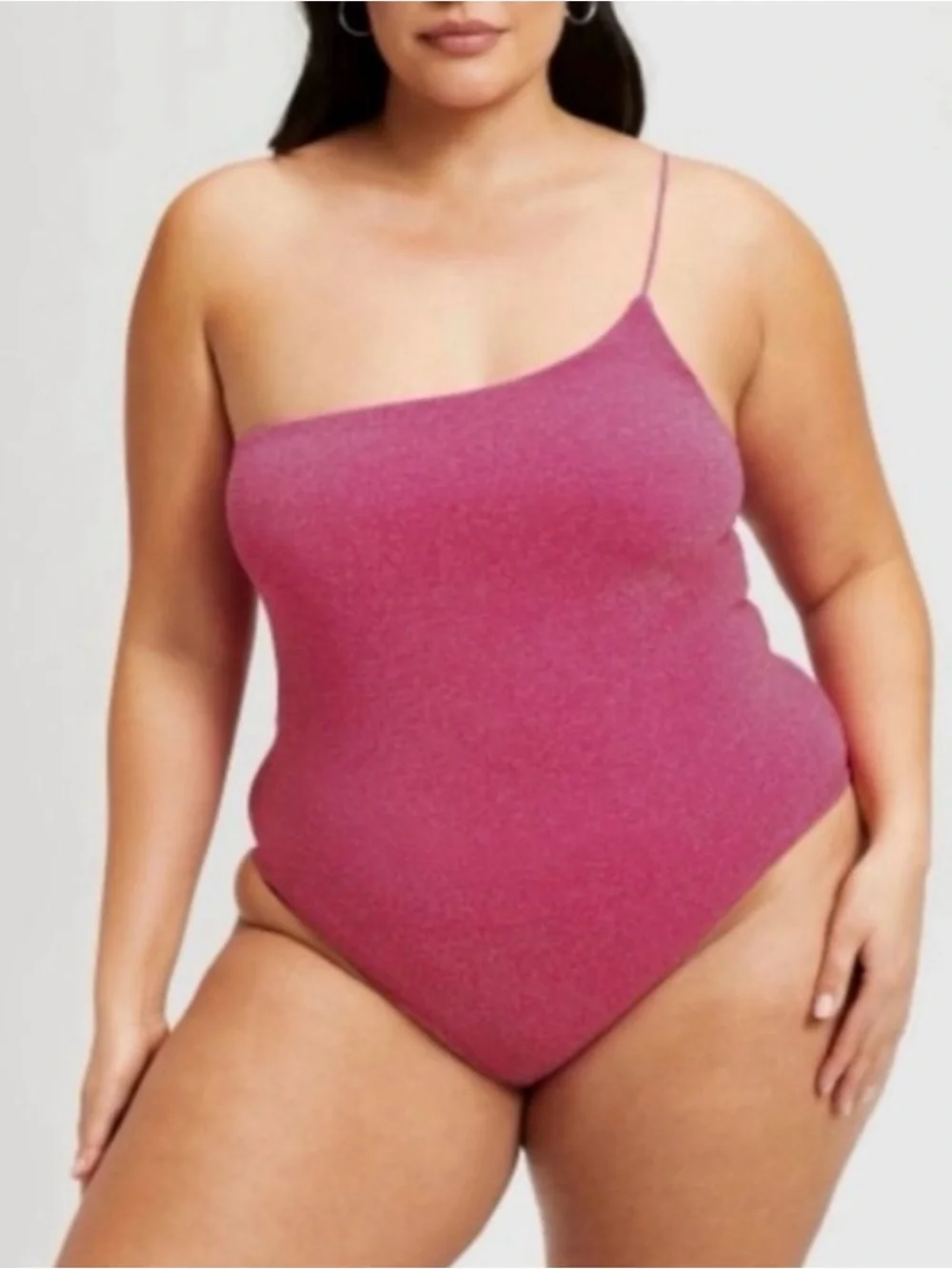 Good American Hawaiian Pink 90's One Piece Swimsuit / Large / Barbiecore / SWIM